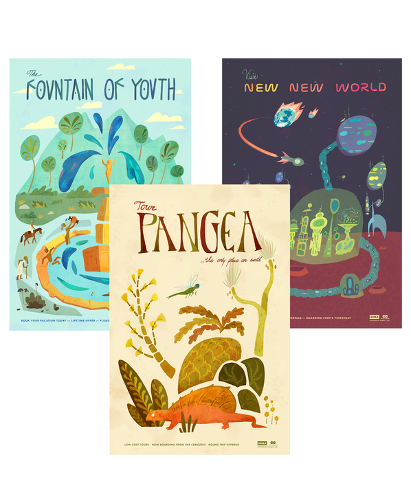 Time Travel Tours Poster Series